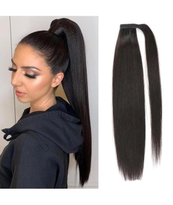 Hufeisenponytail Black Ribbon Remy Haare gerade acheter en ligne