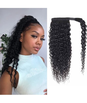 Hufeisenponytail Schwarz Magie Remy Hair Afro lockig Comparez et commandez 