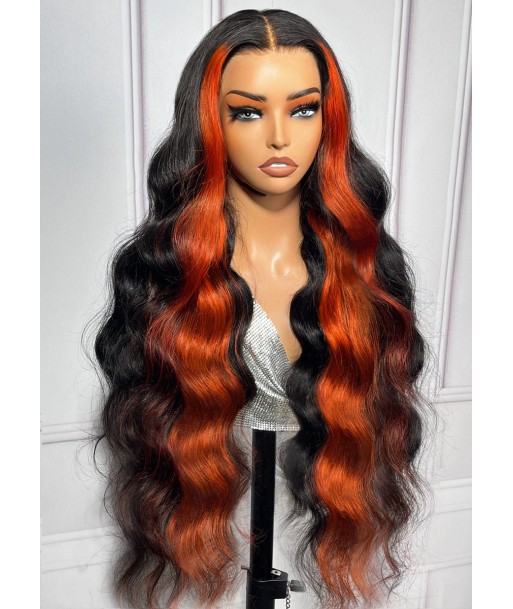 13x4 Lace Body Wave 1b/Ingwer 200% vor dem Kut, vor-léclairci, ohne Kleber de l' environnement