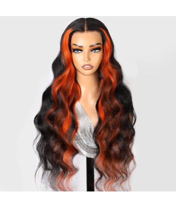 13x4 Lace Body Wave 1b/Ingwer 200% vor dem Kut, vor-léclairci, ohne Kleber de l' environnement