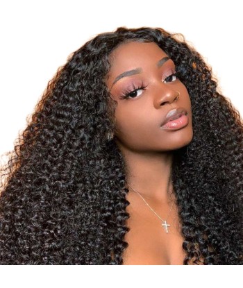 Front lace 4x4" Kinky Curly Brun Foncé de l' environnement