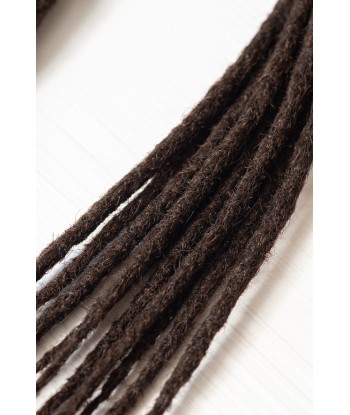 Dreadlocks châtain foncé cheveux Européens largeur 0,8 cm  x 10 dreads par paquet Comparez et commandez 