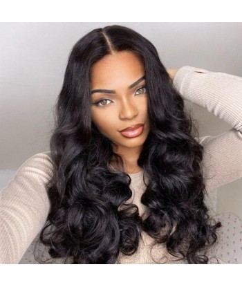 Prédécoupé Front lace 13x4" Body Wave Brun Foncé « prêt-à-porter » chez Cornerstreet bien 