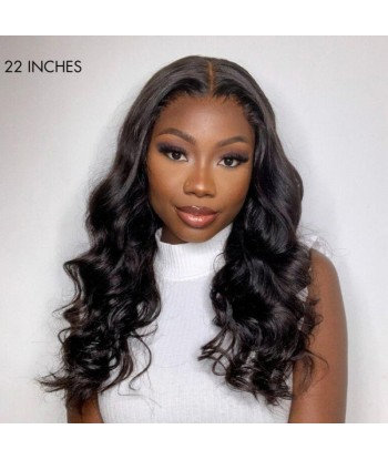 Prédécoupé Front lace 13x4" Body Wave Brun Foncé « prêt-à-porter » chez Cornerstreet bien 