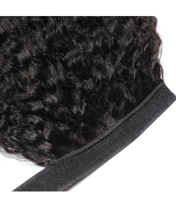 Queue de cheval Ponytail  Noir Ruban Magique Remy Hair Kinky Straight vente chaude votre 