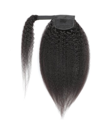 Queue de cheval Ponytail  Noir Ruban Magique Remy Hair Kinky Straight vente chaude votre 