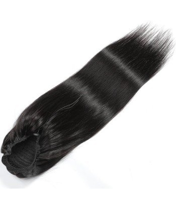 Queue de cheval Ponytail  Noir A Cordon Remy Hair Straight En savoir plus