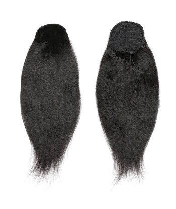 Queue de cheval Ponytail  Noir A Cordon Remy Hair Yaki Straight vente chaude votre 