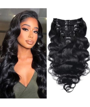 Kit Extensions à Clips Body Wave Noir 120 gr sélection de produits