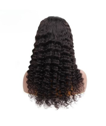 Perruque U-Part Deep Wave Brun Foncé Pour