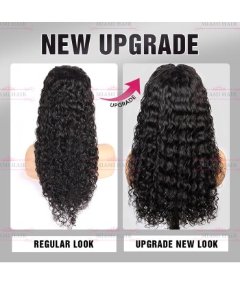 Perruque Lace Wig 13x4 Water  Wave - avec Effet Presque Double Drawn et Maximum de Volume en Cheveux Remy Amélioration de cerveau avec