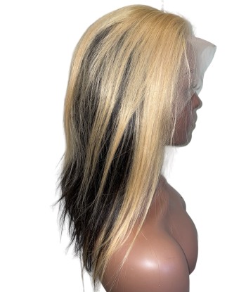 Perruque Front lace wig Cheveux brésiliens Tye and Dye blond lisses Gloria 2 - 3 jours ouvrés.