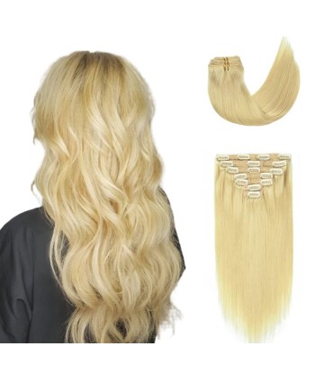 Gerade Blondclips Extensions Kit Platinum gr français