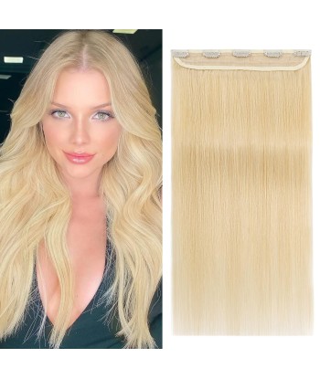 Gerade blonde Clip -Erweiterung Platinmono Max Volumenstreifen JUSQU'A -70%! 