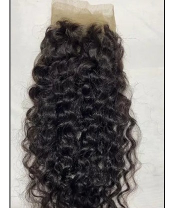 Lace Frontal (Front Lace pièce) en vrai cheveux humains brésiliens Raw bouclés 2024