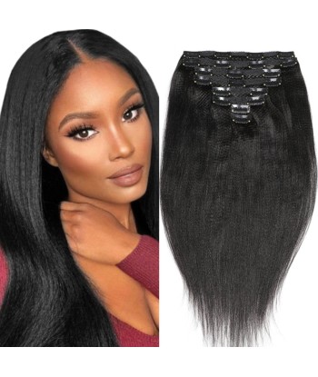 Extensiones de clip rectos de Yaki negro Comparez plus de prix