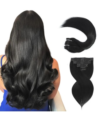 Extensiones de clip rectos negros 120 gr Véritable concentré