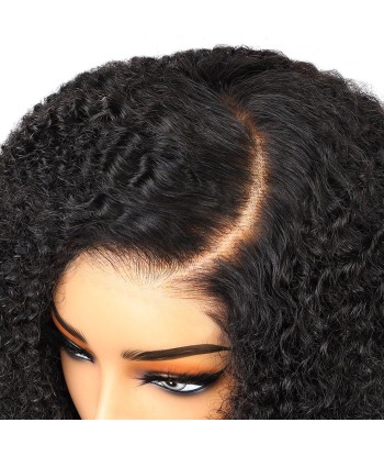 Cierre de cierre de encaje de 5x5 HD Kinky Curly sin pegamento de pas cher