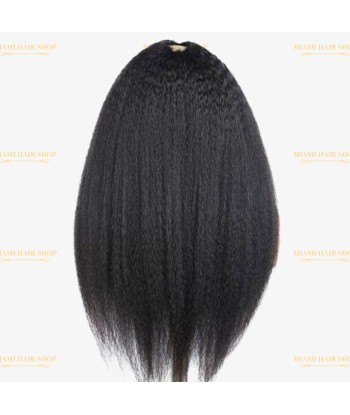 Parrucca marrone scuro afro yaki a v-part JUSQU'A -70%! 