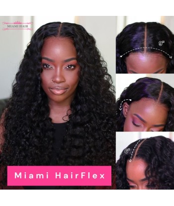 Miami Hairflex 9x6 Water Wave 250% HD Wig Par le système avancé 