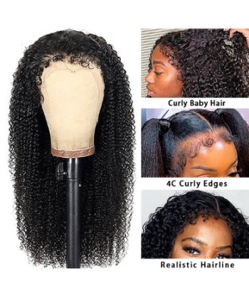 Voorkant 13x4 "Nieuwe stijl Limited 4C Kinky Curly Jusqu'à 80% De Réduction