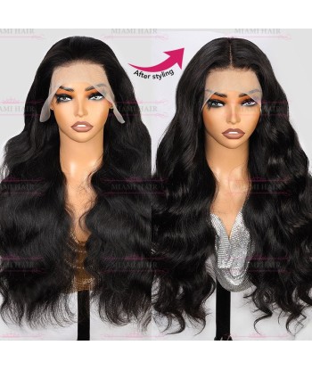 Koerpruiken 13x4 lichaamsgolf met bijna dubbel getrokken effect en maximaal Remy Hair Volume suggérées chez