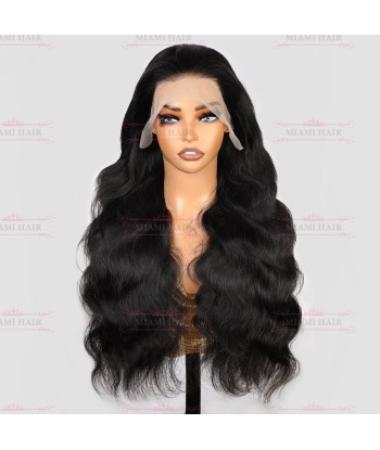 Koerpruiken 13x4 lichaamsgolf met bijna dubbel getrokken effect en maximaal Remy Hair Volume suggérées chez