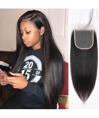 3 Paquets de Tissage  + Closure Straight brillant des détails fins