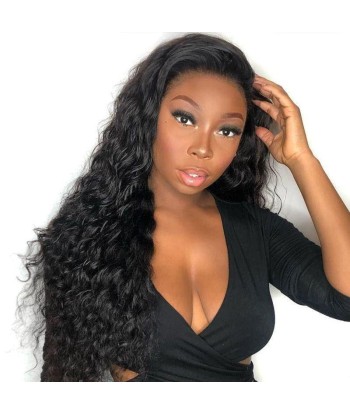 Front lace 13x4" Deep Wave Brun Foncé en ligne des produits 