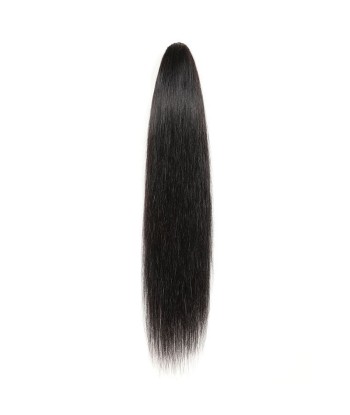 Queue de cheval Ponytail  Noir à Pince Naturel Remy Hair Straight Par le système avancé 