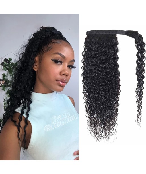 Queue de cheval Ponytail  Noir Ruban Magique Remy Hair  Afro Curly Le MVP de beaucoup