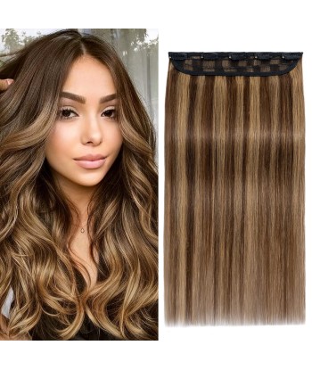 Extension à Clips Straight Chatain Méché Blond Mono Bande Maxi Volume prix pour 