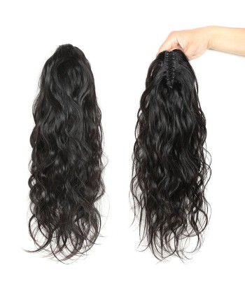 Queue de cheval Ponytail  Noir à Pince Naturel Remy Hair Body Wave 2023