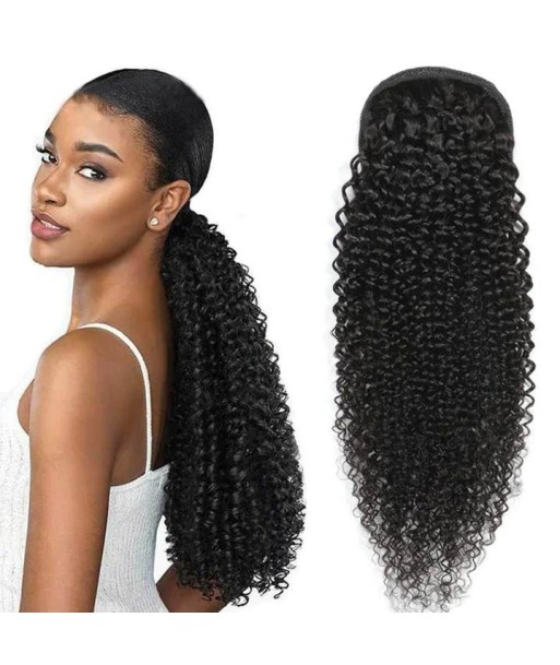 Queue de cheval Ponytail  Noir A Cordon Remy Hair Kinky Curly 2023