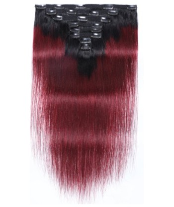 Kit Extensions à Clips Straight Ombre Brun Foncé 99J 120 gr est présent 