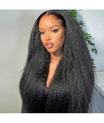 Extension à Clips Kinky Straight Noir Mono Bande Maxi Volume pas cher chine