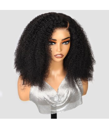 5x5 HD Lace Closure Wig Kinky Curly Sans Colle les muscles